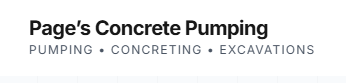 Page's Concrete Pumping
